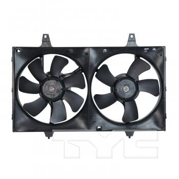 1999 Infiniti I30 Dual Radiator and Condenser Fan Assembly TYC 620050 image 1 of 3