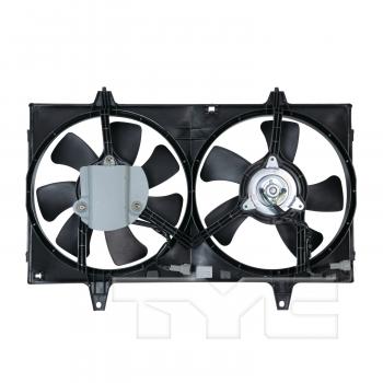 1999 Infiniti I30 Dual Radiator and Condenser Fan Assembly TYC 620050 image 2 of 3