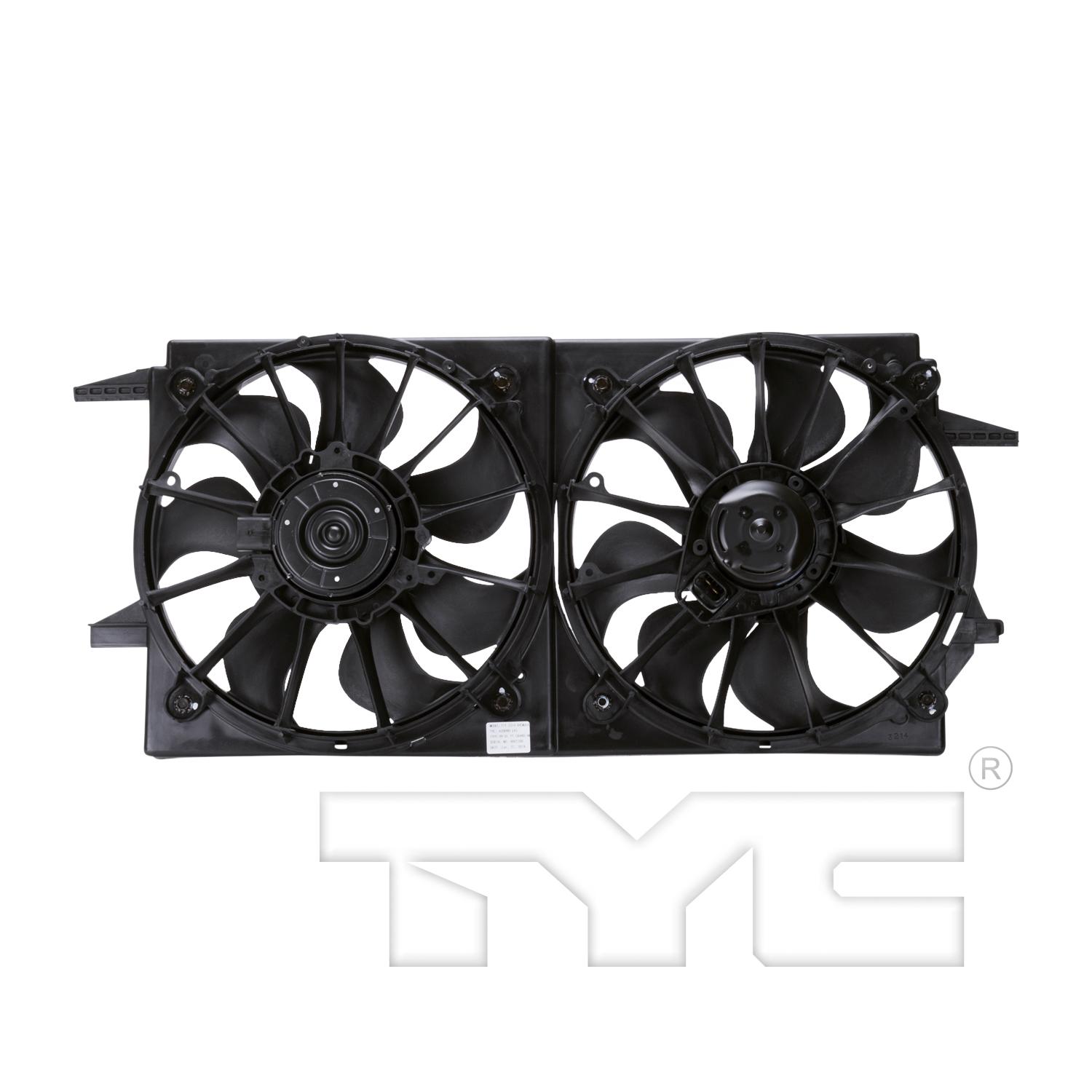 TYC 620090 - Dual Radiator and Condenser Fan Assembly TYC 620090 Dual Radiator and Condenser Fan Assembly product image 2 of 4
