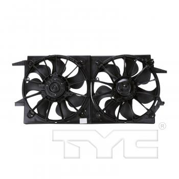 1997 Oldsmobile Cutlass Dual Radiator and Condenser Fan Assembly TYC 620090 image 2 of 4