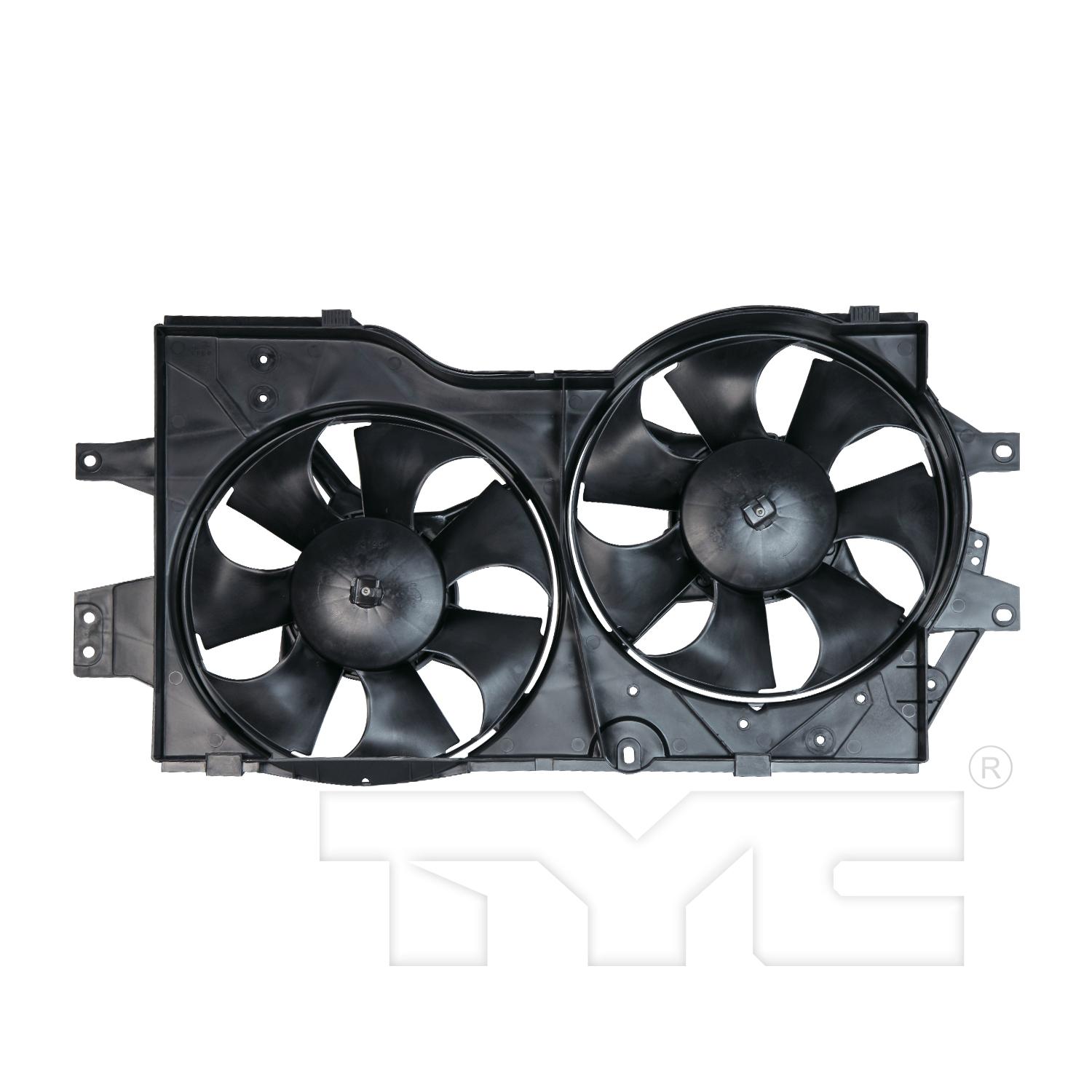 TYC 620140 - Dual Radiator and Condenser Fan Assembly TYC 620140 Dual Radiator and Condenser Fan Assembly product image 1 of 3