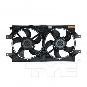 1999 Dodge Intrepid Dual Radiator and Condenser Fan Assembly TYC 620190 image 2 of 3