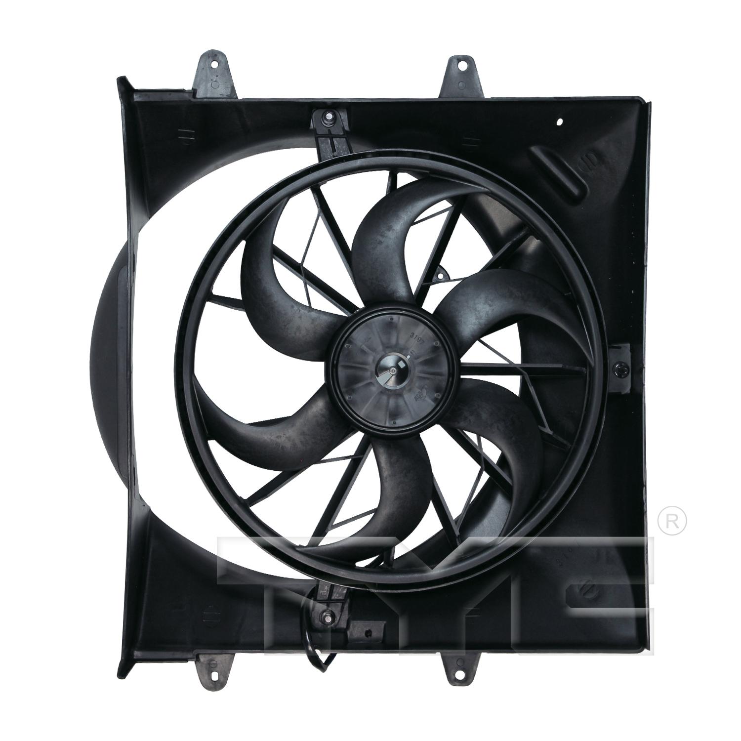 TYC 620200 Dual Radiator and Condenser Fan Assembly product image 1 of 3