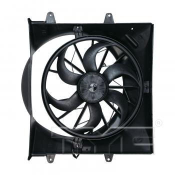 1999 Jeep Grand Cherokee Dual Radiator and Condenser Fan Assembly TYC 620200 image 1 of 3
