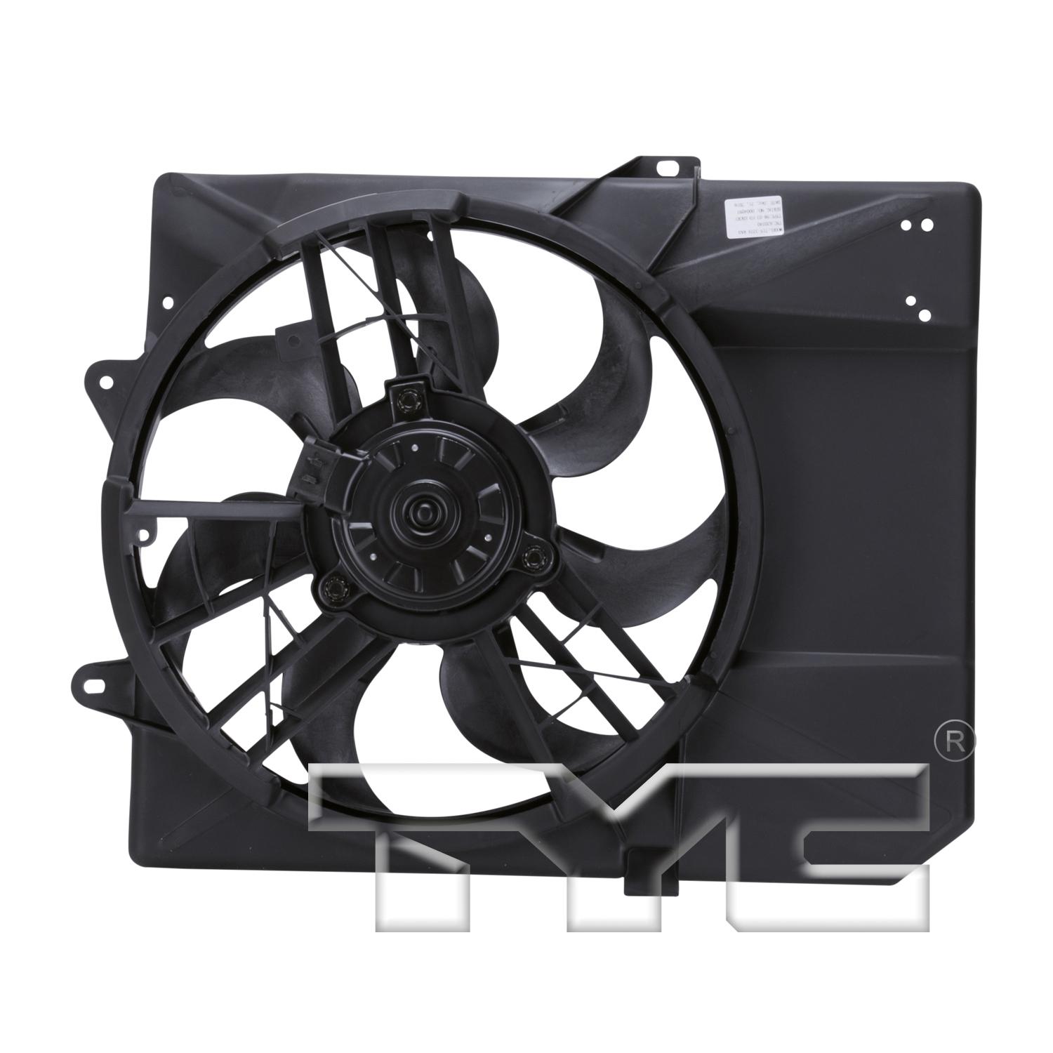 TYC 620240 - Dual Radiator and Condenser Fan Assembly TYC 620240 Dual Radiator and Condenser Fan Assembly product image 2 of 3