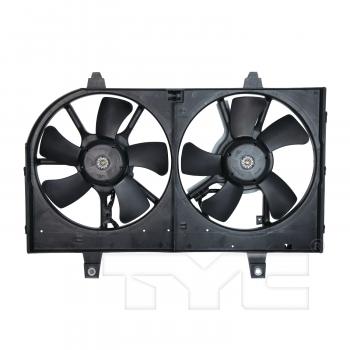 2001 Infiniti I30 Dual Radiator and Condenser Fan Assembly TYC 620360 image 1 of 3