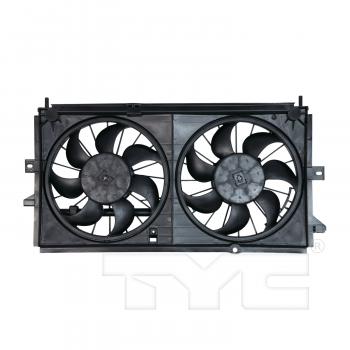 2002 Chevrolet Monte Carlo Dual Radiator and Condenser Fan Assembly TYC 620380 image 1 of 3