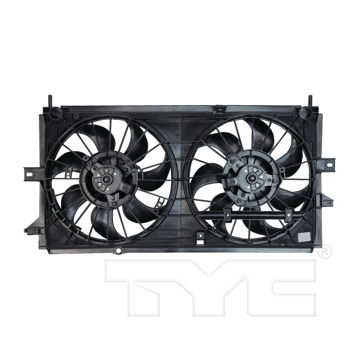 TYC 620380 - Dual Radiator and Condenser Fan Assembly TYC 620380 Dual Radiator and Condenser Fan Assembly product image 2 of 3