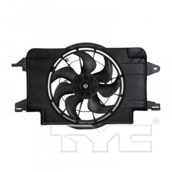 2000 Saturn SC2 Dual Radiator and Condenser Fan Assembly TYC 620390 image 1 of 4