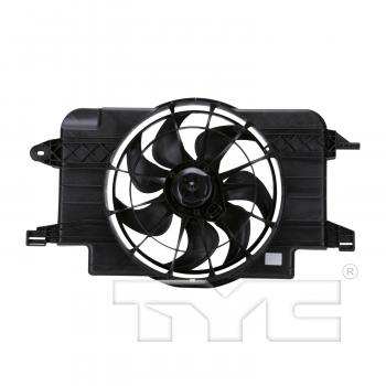2000 Saturn SC2 Dual Radiator and Condenser Fan Assembly TYC 620390 image 2 of 4