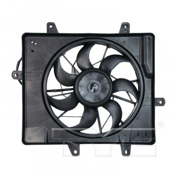 2005 Chrysler PT Cruiser Dual Radiator and Condenser Fan Assembly Right TYC 620440 image 1 of 3