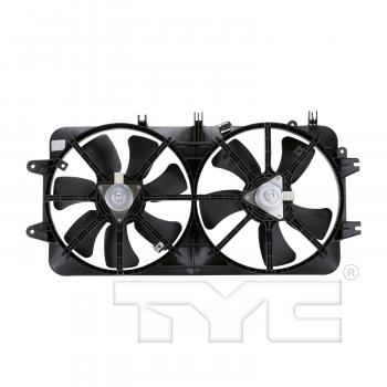 2000 Mazda 626 Dual Radiator and Condenser Fan Assembly TYC 620450 image 2 of 4