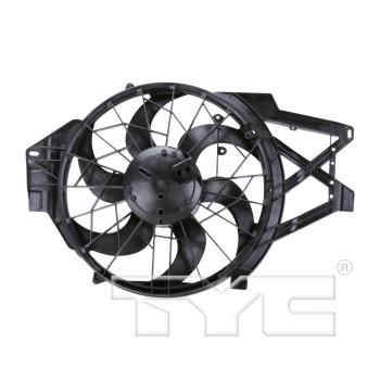 TYC 620470 Dual Radiator and Condenser Fan Assembly product image 2 of 3
