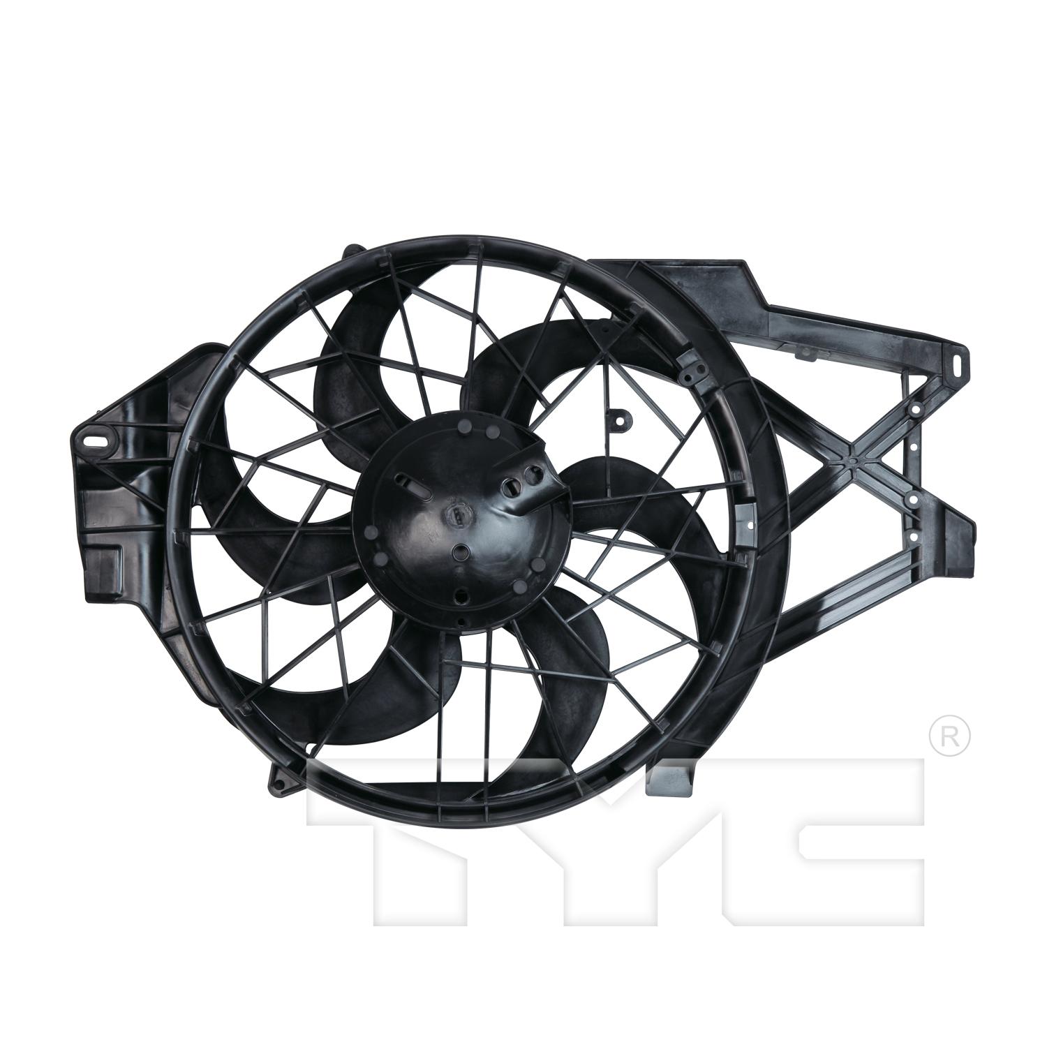 TYC 620500 - Dual Radiator and Condenser Fan Assembly TYC 620500 Dual Radiator and Condenser Fan Assembly product image 2 of 3