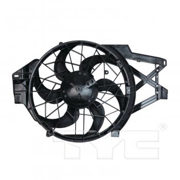 2000 Ford Mustang Dual Radiator and Condenser Fan Assembly TYC 620500 image 2 of 3