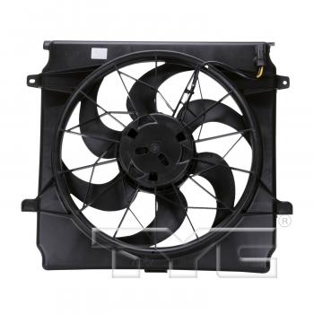 2007 Jeep Liberty Dual Radiator and Condenser Fan Assembly TYC 620520 image 2 of 3