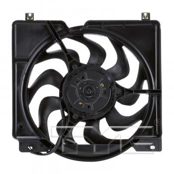 1996 Jeep Cherokee Dual Radiator and Condenser Fan Assembly TYC 620550 image 2 of 3