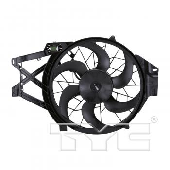 2004 Ford Mustang Dual Radiator and Condenser Fan Assembly TYC 620650 image 1 of 3