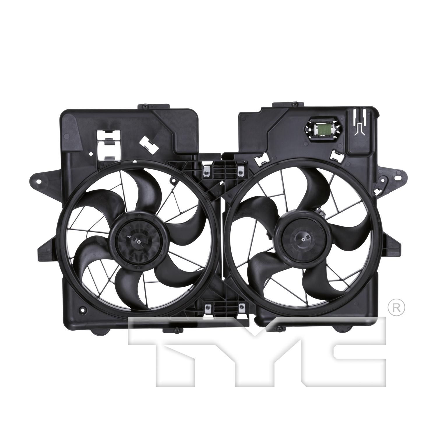TYC 620670 - Dual Radiator and Condenser Fan Assembly TYC 620670 Dual Radiator and Condenser Fan Assembly product image 1 of 5