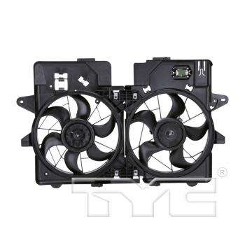 2007 Ford Escape Dual Radiator and Condenser Fan Assembly TYC 620670 image 1 of 4