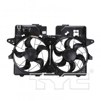 2007 Ford Escape Dual Radiator and Condenser Fan Assembly TYC 620670 image 2 of 4