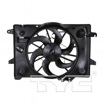 2000 Mercury Grand Marquis Dual Radiator and Condenser Fan Assembly TYC 620680 image 1 of 3
