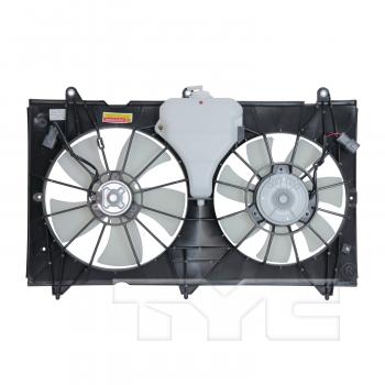 2007 Honda Accord Dual Radiator and Condenser Fan Assembly TYC 620690 image 2 of 3
