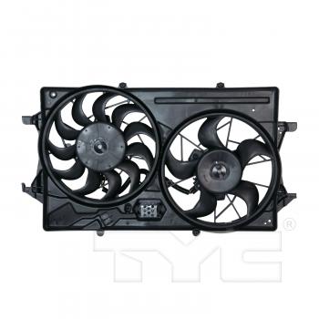 2000 Ford Focus Dual Radiator and Condenser Fan Assembly TYC 620720 image 1 of 3