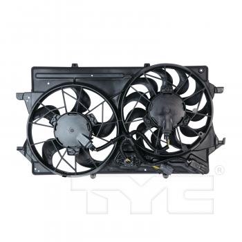 2000 Ford Focus Dual Radiator and Condenser Fan Assembly TYC 620720 image 2 of 3