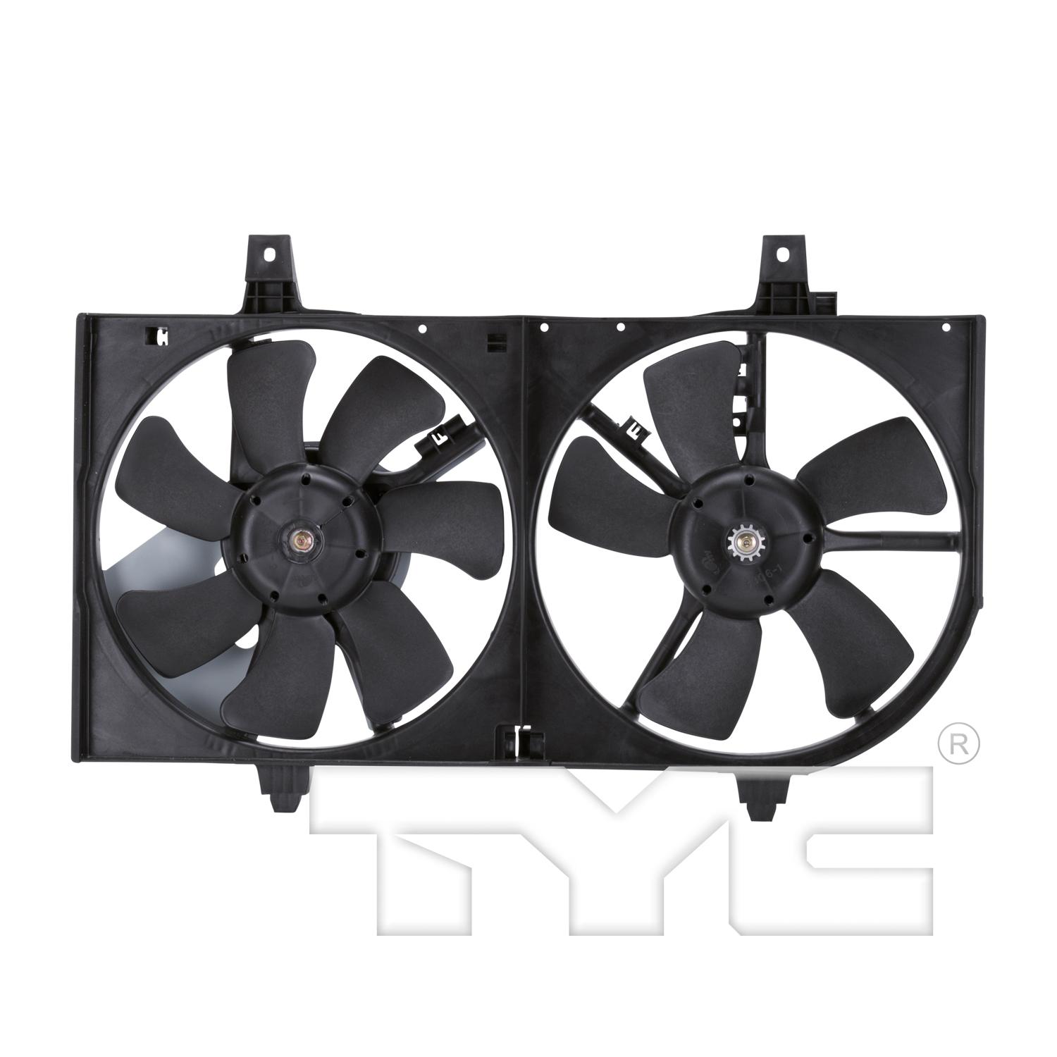 TYC 620730 Dual Radiator and Condenser Fan Assembly product image 1 of 4
