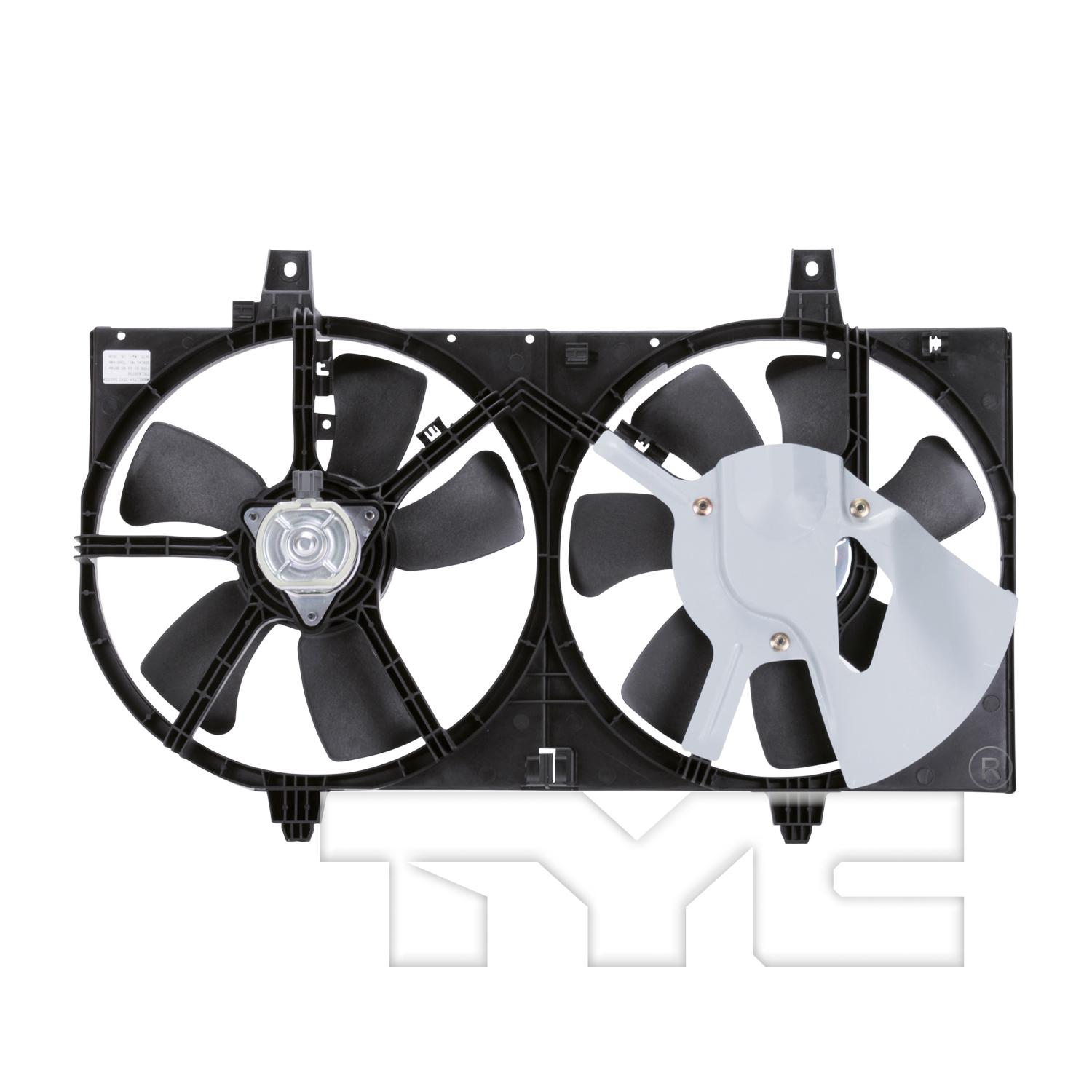 TYC 620730 Dual Radiator and Condenser Fan Assembly product image 2 of 4