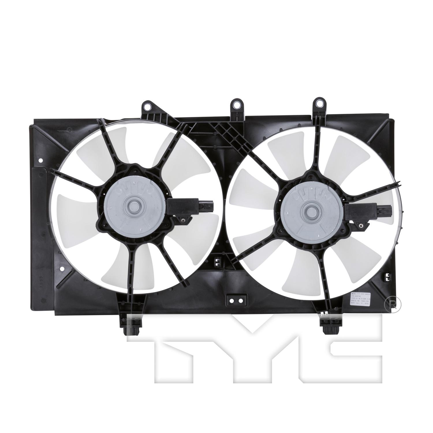 TYC 620740 - Dual Radiator and Condenser Fan Assembly TYC 620740 Dual Radiator and Condenser Fan Assembly product image 2 of 4