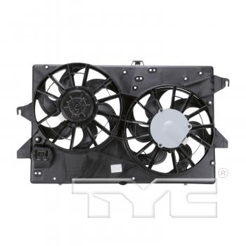 1999 Ford Contour Dual Radiator and Condenser Fan Assembly TYC 620750 image 2 of 4