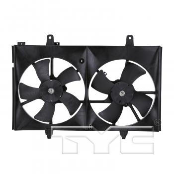 2007 Nissan Murano Dual Radiator and Condenser Fan Assembly TYC 620760 image 1 of 4