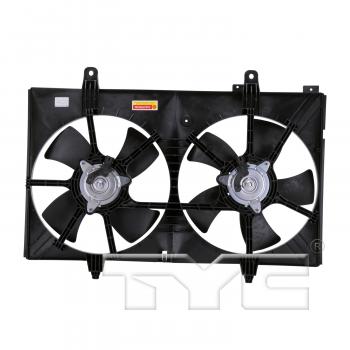 2007 Nissan Murano Dual Radiator and Condenser Fan Assembly TYC 620760 image 2 of 4