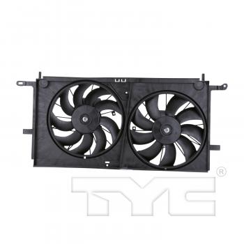2003 Oldsmobile Silhouette Dual Radiator and Condenser Fan Assembly TYC 620770 image 1 of 4
