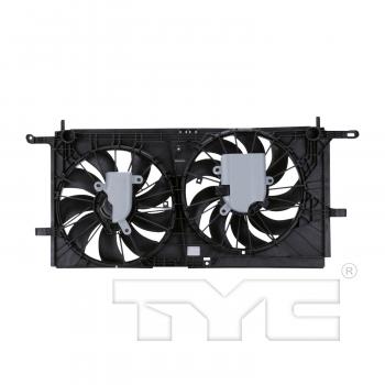 2003 Oldsmobile Silhouette Dual Radiator and Condenser Fan Assembly TYC 620770 image 2 of 4