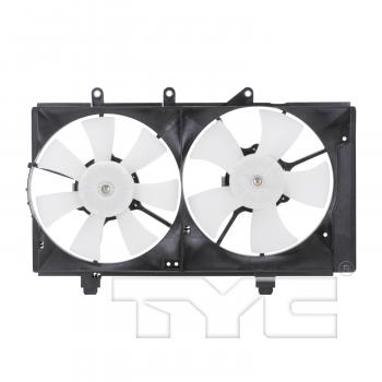 2004 Dodge Neon Dual Radiator and Condenser Fan Assembly TYC 620820 image 1 of 4