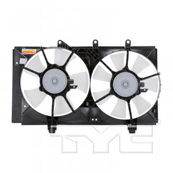 2004 Dodge Neon Dual Radiator and Condenser Fan Assembly TYC 620830 image 2 of 4