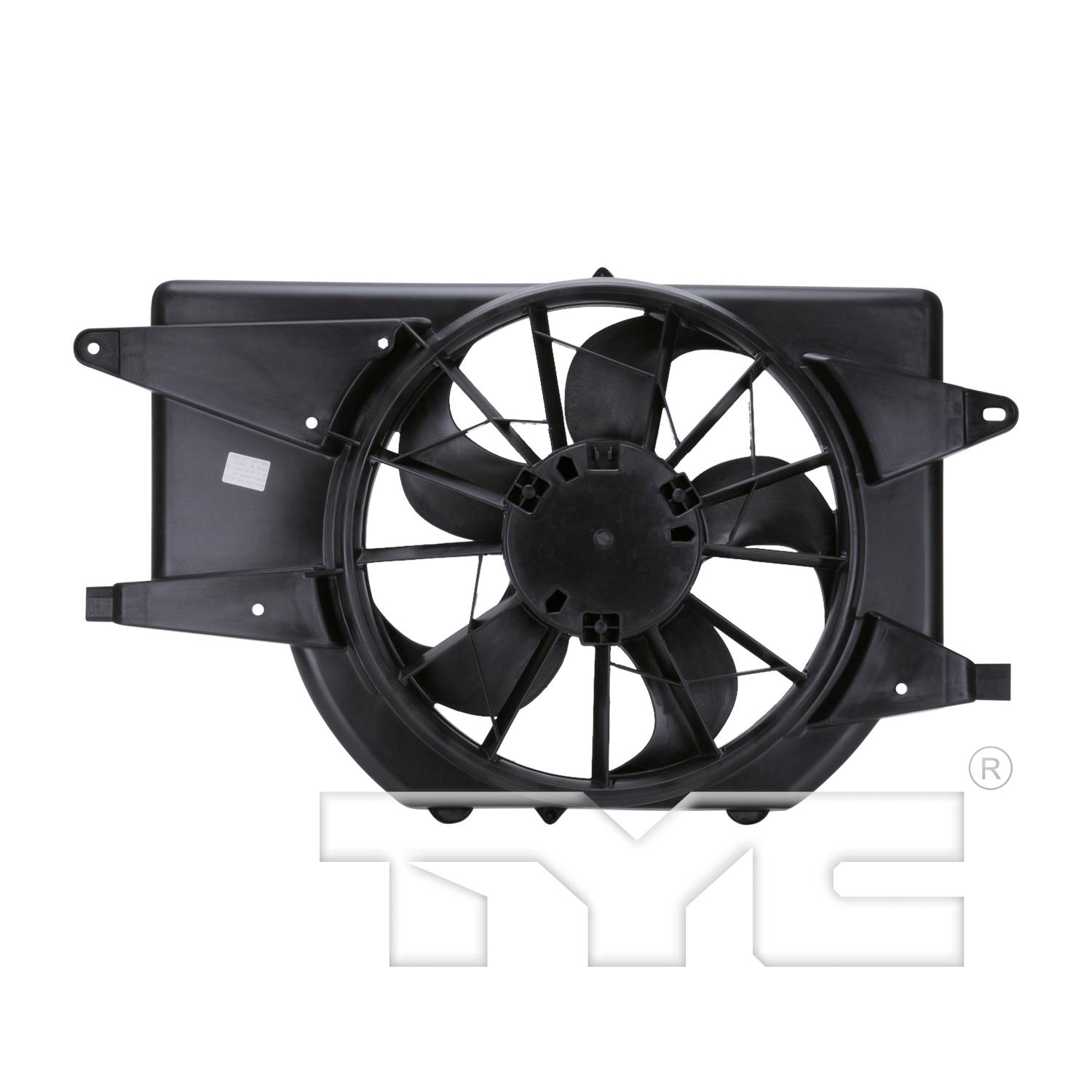 TYC 620850 - Dual Radiator and Condenser Fan Assembly TYC 620850 Dual Radiator and Condenser Fan Assembly product image 2 of 3
