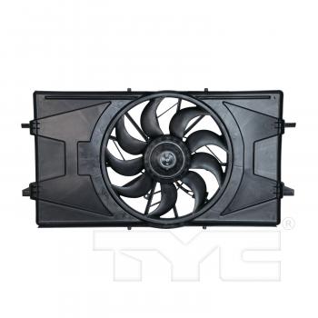 2007 Saturn Ion Dual Radiator and Condenser Fan Assembly TYC 620900 image 1 of 3