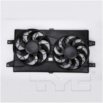2001 Dodge Stratus Dual Radiator and Condenser Fan Assembly TYC 620910 image 1 of 4
