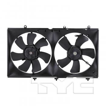 2003 Mitsubishi Lancer Dual Radiator and Condenser Fan Assembly TYC 620930 image 1 of 3