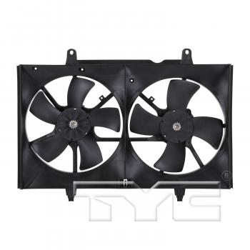 2006 Nissan Quest Dual Radiator and Condenser Fan Assembly TYC 620940 image 1 of 4