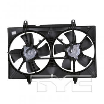 2006 Nissan Quest Dual Radiator and Condenser Fan Assembly TYC 620940 image 2 of 4