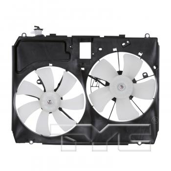 2005 Toyota Sienna Dual Radiator and Condenser Fan Assembly TYC 620960 image 1 of 3
