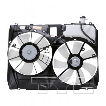 2005 Toyota Sienna Dual Radiator and Condenser Fan Assembly TYC 620960 image 2 of 3