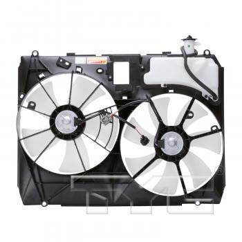2005 Toyota Sienna Dual Radiator and Condenser Fan Assembly TYC 620970 image 2 of 4