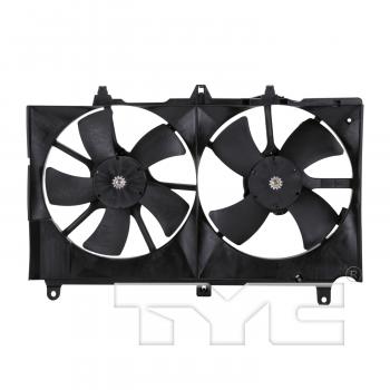 2003 Infiniti G35 Dual Radiator and Condenser Fan Assembly TYC 620980 image 1 of 4