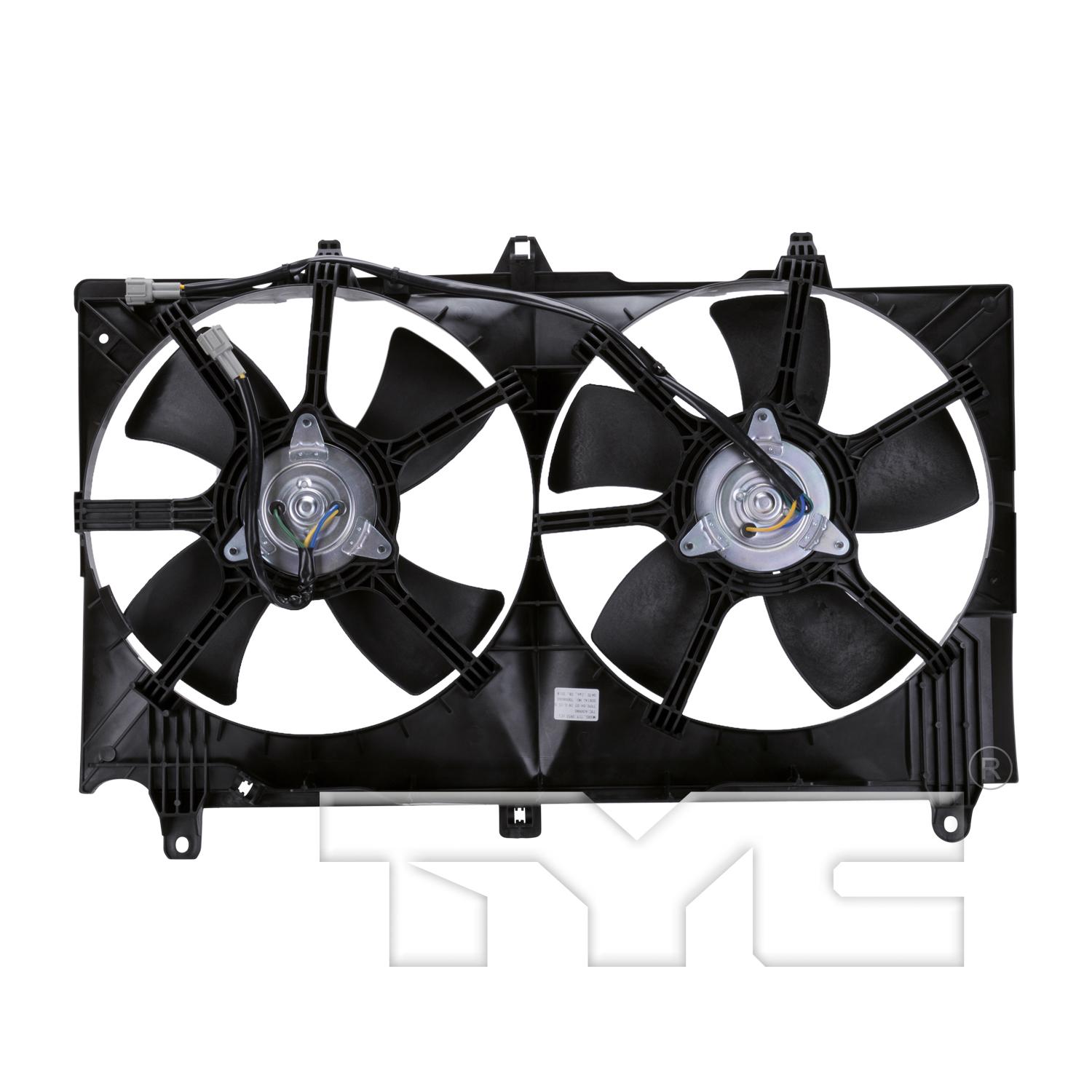 TYC 620980 - Dual Radiator and Condenser Fan Assembly TYC 620980 Dual Radiator and Condenser Fan Assembly product image 2 of 6